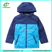 Chaqueta azul 2016 de los niños del color del resorte de encargo caliente de la venta